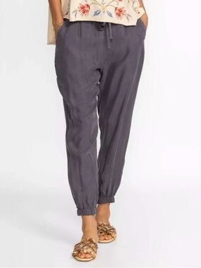 Johnny Was Alice Cupra Cropped Joggers Pants